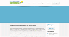 Desktop Screenshot of personaltrainerinsurance.com