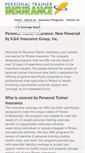 Mobile Screenshot of personaltrainerinsurance.com
