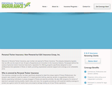 Tablet Screenshot of personaltrainerinsurance.com